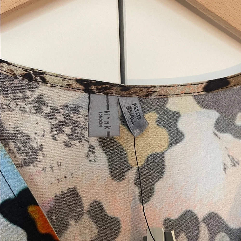 Anthropologie x Blank London Multicolor Wrap Leopard Print Dress - Picture 8 of 9